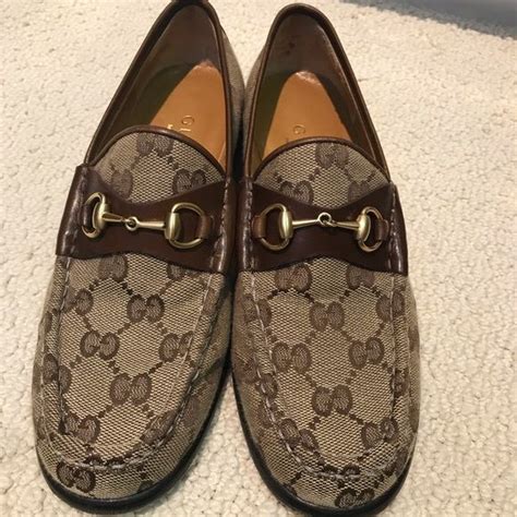 monogram gucci loafers|women's Gucci loafers.